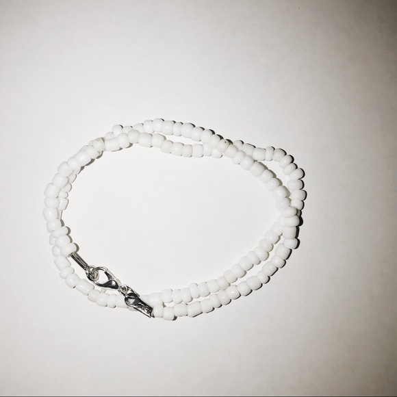 White Beaded Necklace - Picture 2 of 5